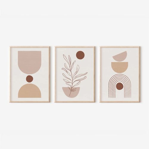 Πίνακας Stijo pakoworld τρίπτυχος με ψηφιακή εκτύπωση και πλαίσιο 33x1.5x48εκ