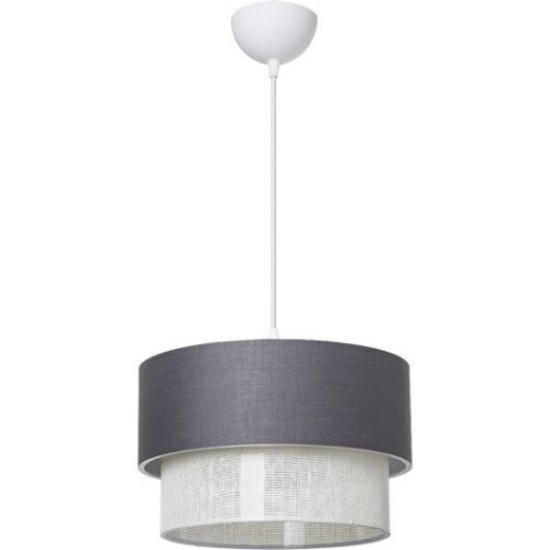 Φωτιστικό Οροφής Μονόφωτο FANSI Pakoworld Ε27 Εκρού-Χρυσό Φ30X70ΕΚ (202-000125)