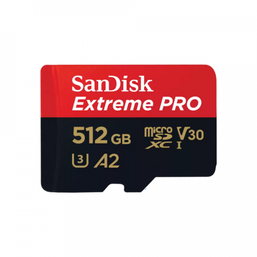 SanDisk MicroSDXC Extreme Pro 200MB/s V30 UHS-I U3 A2 - 512GB