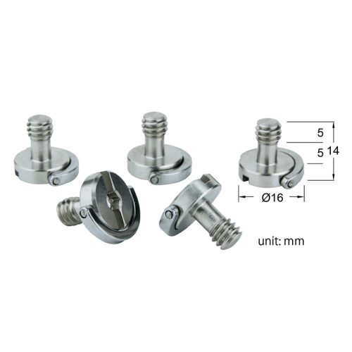 Kupo KS-061 - Βίδα 1/4’’ μήκους 10mm με D-Ring (Σετ των 5τμχ)