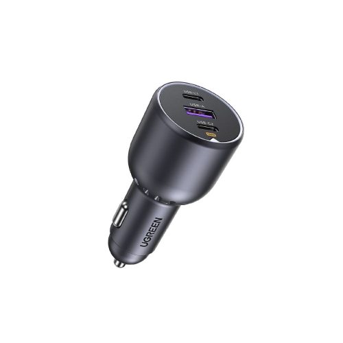 Φορτιστής Αυτοκινήτου PD 130W UGREEN EC705 35025 3 Θέσεων Γκρι