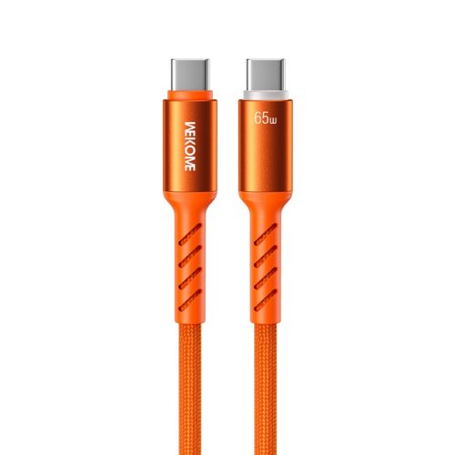 Καλώδιο Φόρτισης με LED WK WDC-C15 USB-C to Lightning PD 35W 1.2m Πορτοκαλί