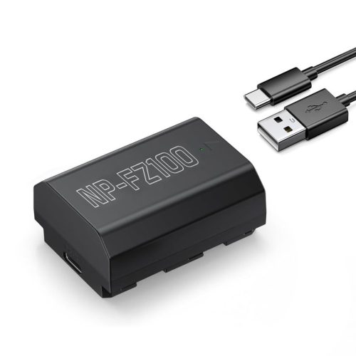 Powerextra NP-FZ100 2500mAh Battery With Type-C Fast Charging, Compatible with Sony
