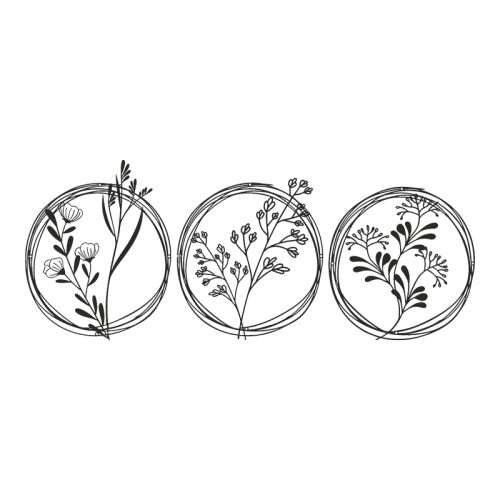 Διακοσμητικό τοίχου Fremio pakooworld σετ 3τεμ μαύρο μεταλλικό Φ30x0,15εκ