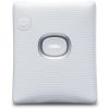 White Instax film pack with a textured surface and a central oval area displaying the 'instax' logo.