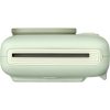 Mint green retro handheld with a long horizontal cartridge slot on the front.