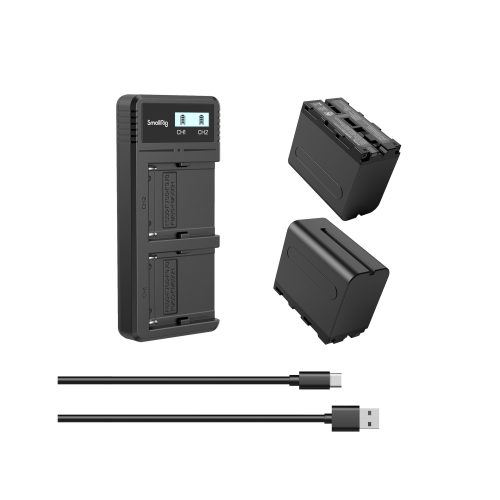 SmallRig 3823 - 2 Μπαταρίες και φορτιστής κιτ για Sony NP-F970