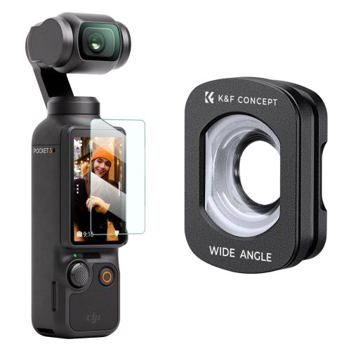 K&F Concept KF01.2612 Magnetic Wide-Angle Filter and Screen protector for DJI Osmo Pocket 3 και Osmo Pocket 4