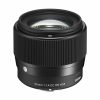 Sigma 56mm f/1.4 DC DN lens for mirrorless cameras, black with ribbed focus ring and white text visible on the barrel