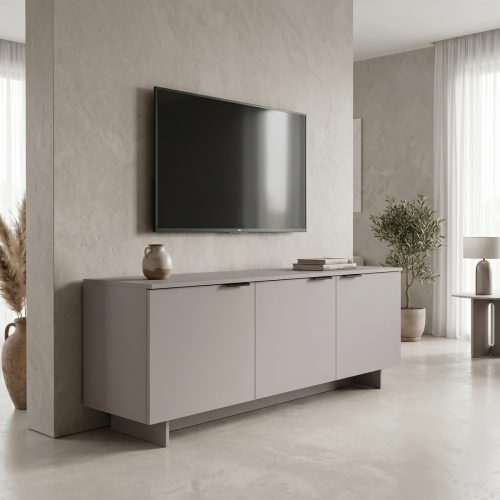 Έπιπλο τηλεόρασης Beldon pakoworld γκρι 150x42x55εκ