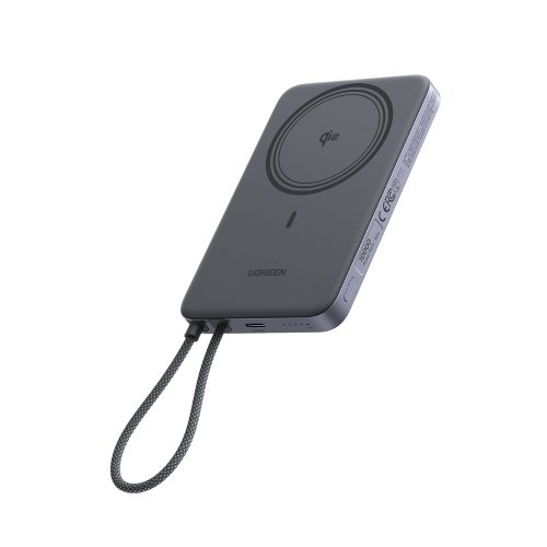Power Bank 10000mAh 25W Qi2 UGREEN PB570 75982B με Ασύρματη Φόρτιση Magnetic και καλώδιο USB-C Μαύρο