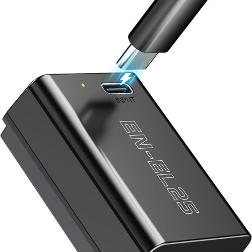 Powerextra EN-EL25 1600mAh Battery With Type-C Fast Charging, Compatible with Nikon
