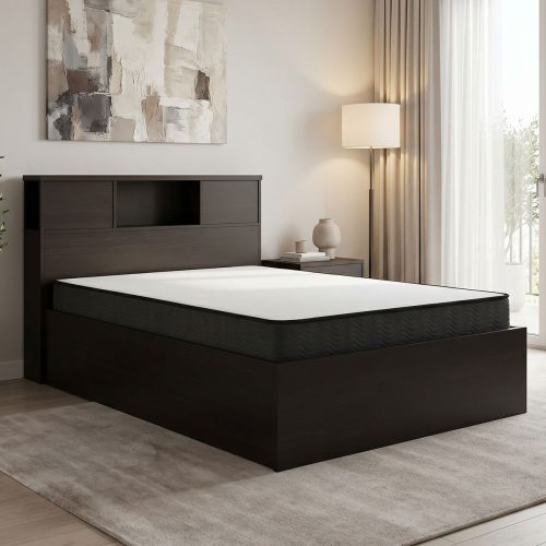Κρεβάτι με στρώμα Olympus-Perfecto pakoworld wenge 120x200εκ