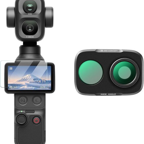 K&F Concept Magnetic Wide-Angle Filter and Screen protector for DJI Osmo Pocket 4P (KF0103.0502.0030)