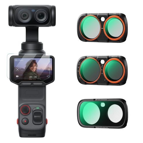 K&F Concept Magnetic CPL+ Black Diffusion 1/4 + ND2-32 Filter Set for Insta360 Luna Ultra (KF0103.9901.0040)