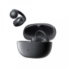Wireless earbuds with open charging case in dark gray finish