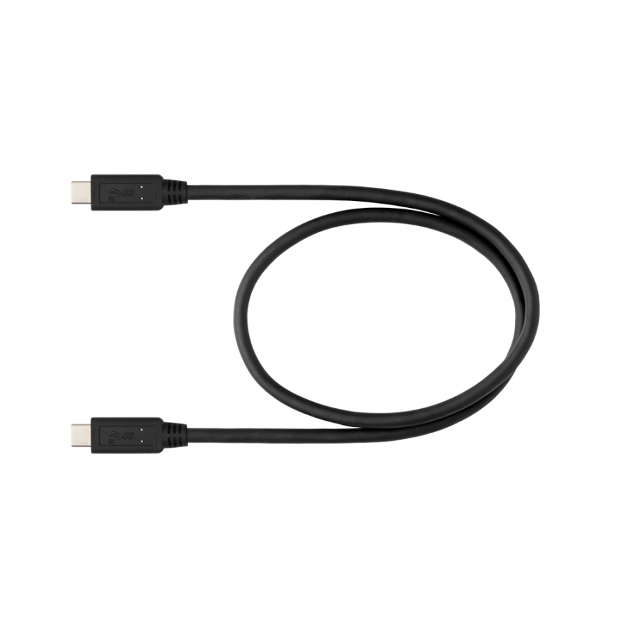 136125_01-900x900-1png | Kounio.gr Black USB-C to USB-C cable with two connectors, laid out with a loop in the middle (charging/data cable).","Dual-ended USB-C cable, black, oriented horizontally with connectors at each end.","USB-C to USB-C charging/data cable, black, with connectors at both ends visible.","Two-ended USB-C cable (USB-C to USB-C), black and flexible, shown straightened in places.","Cable with USB-C connectors on both ends, black, likely a charging/data cable for devices.