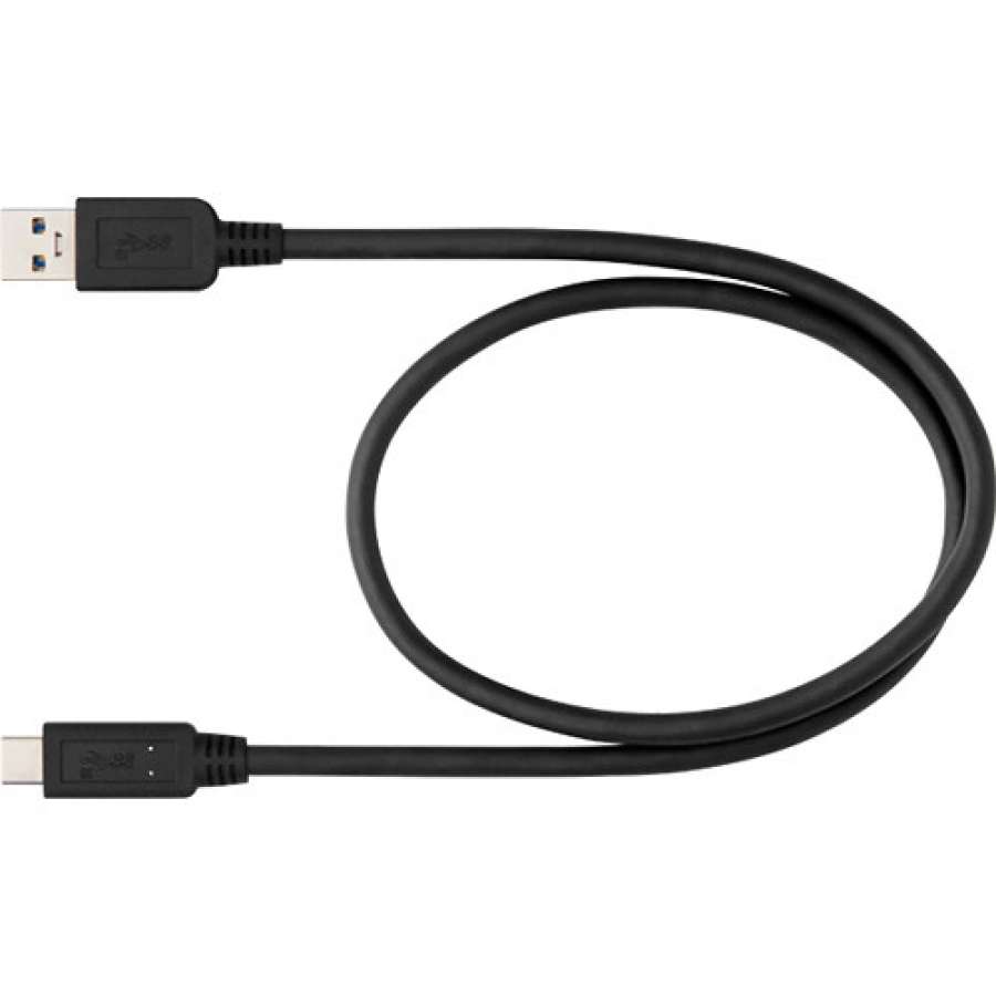 137269-900x900-1jpg | Kounio.gr Black USB cable with USB-A connectors on both ends (male) for data transfer or charging.