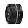 28mm f/2.8 camera lens shown from the side, black with textured grip and silver focus ring, labeled 28mm 1:2.8