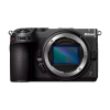 Nikon mirrorless camera body with lens mount exposed and sensor visible, brand name Nikon on the top right.