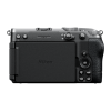 Back view of a Nikon camera showing the LCD screen, navigation wheel (OK button), and control buttons on the right side.