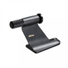Nikon-branded metal mount/stand accessory with a knurled adjustment cylinder and circular clamp.