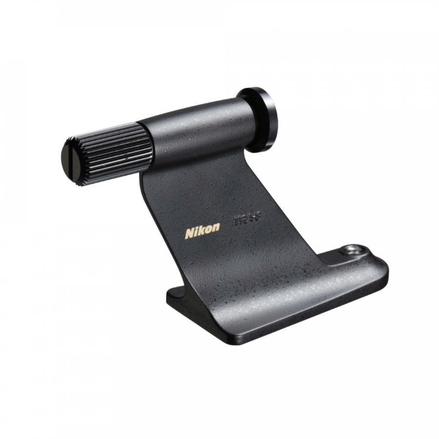 137696_1-900x900-1png | Kounio.gr Nikon-branded metal mount/stand accessory with a knurled adjustment cylinder and circular clamp.