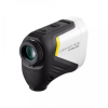 Compact external camera flash with black body and white housing, labeled 'Cool Shot Pro III Stabilized'.