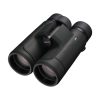 Nikon binoculars (PROSTA... P7) in black with central focus wheel and textured grip, viewed from above to show lenses and body detail.