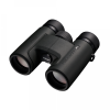 Nikon PROSTAFF 7 binoculars in black, angled view showing textured grip and lenses.] ,