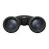 Nikon binoculars shown from the front with two eyepieces and a central focusing wheel on a black textured body.