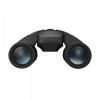 Black binoculars with large lenses on a white background, product image