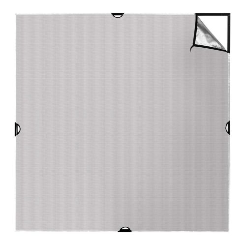 Westcott 1776 – Scrim Jim Cine 2-in-1 Silver/White Bounce Fabric 1.8 x 1.8m (6' x 6')