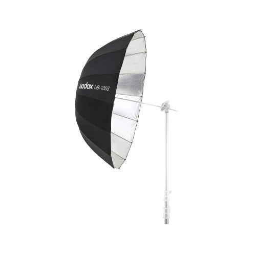 Godox UB105S - Παραβολική ομπρέλα Ανάκλασης Ασημί/Μαύρο 105 cm