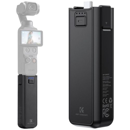 K&F Concept Λαβή Μπαταρίας 5000mAh με Ταχεία Φόρτιση για DJI Osmo Pocket 4P / 4 / 3 (KF28.0139)