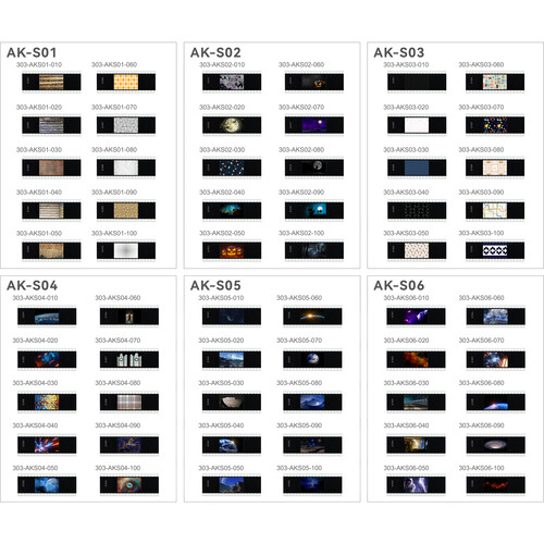 Godox AK-S - Full Slide Set (60 τμχ) για σύστημα προβολής AK-R21
