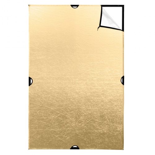 Westcott 1992 – Scrim Jim Cine 2-in-1 Gold/White Bounce Fabric 1.2 x 1.8m (4 x 6′)