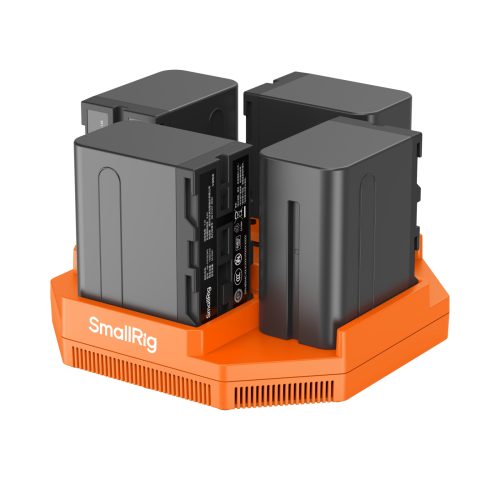 SmallRig 4834 - Τετραπλός φορτιστής μπαταρίας Sony NP-F970 με 4 μπαταρίες Kit