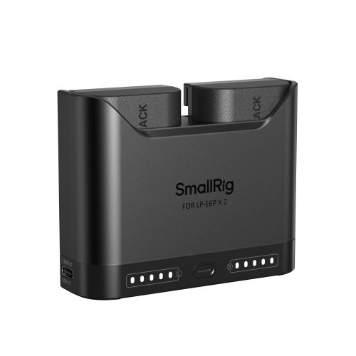 SmallRig 5485 – Σετ 2 Μπαταριών για Canon LP-E6P και Διπλού Φορτιστή Ταχείας Φόρτισης