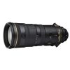Nikon camera telephoto zoom lens with gold ring, oriented horizontally against white background (likely 70–200mm f/2.8).