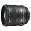 Nikon AF-S NIKKOR 24mm f/1.4G ED camera lens shown in profile with gold branding on the body.