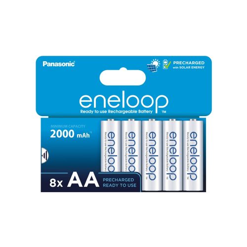 Panasonic Eneloop BK-3MCDE/8HH – Επαναφορτιζόμενες Μπαταρίες AΑ (8 τμχ)