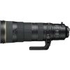Telephoto camera lens with built-in support handle and control switches on the side