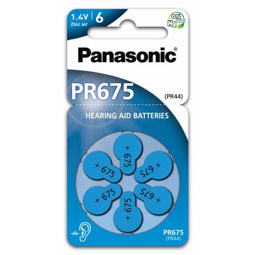 Panasonic PR675LH/6DC μπαταρίες ακουστικών βαρηκοΐας