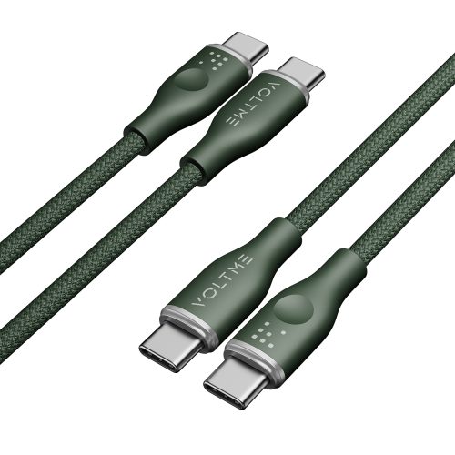Voltme Powerlink Rugg Series CTC 3A/60W 1,0m (green) - Καλώδιο USB-C