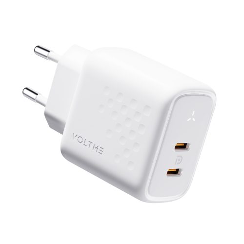 Voltme Revo 45 Duo CC 45W EU (white) - Φορτιστής USB-C GaN 3.0