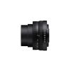 Black DX 16-50 camera lens shown from the side with focus and zoom rings and numeric markings