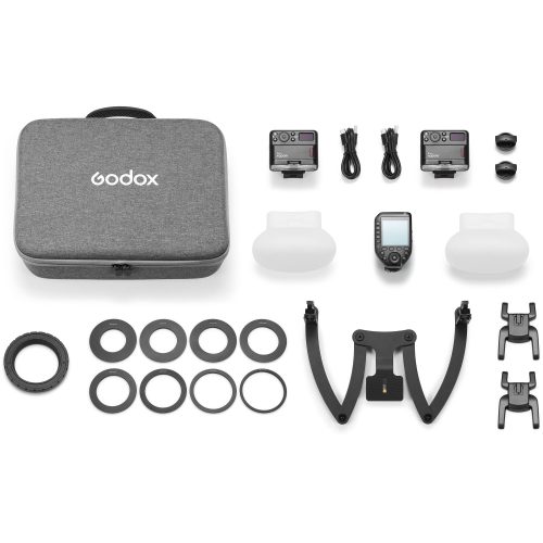 Godox MF12-DK2 - Οδοντιατρικό Macro Flash 2-Light Kit με Dental Bracket για Sony Μηχανές