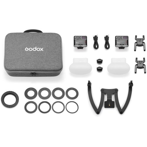 Godox MF12-DK3 - Οδοντιατρικό Macro Flash 2-Light Kit με Dental Bracket