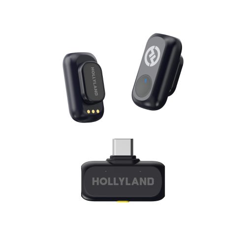 Hollyland LARK A1 Mini Duo USB-C (Space Grey) – Ασύρματο σύστημα 2 μικροφώνων για smartphones